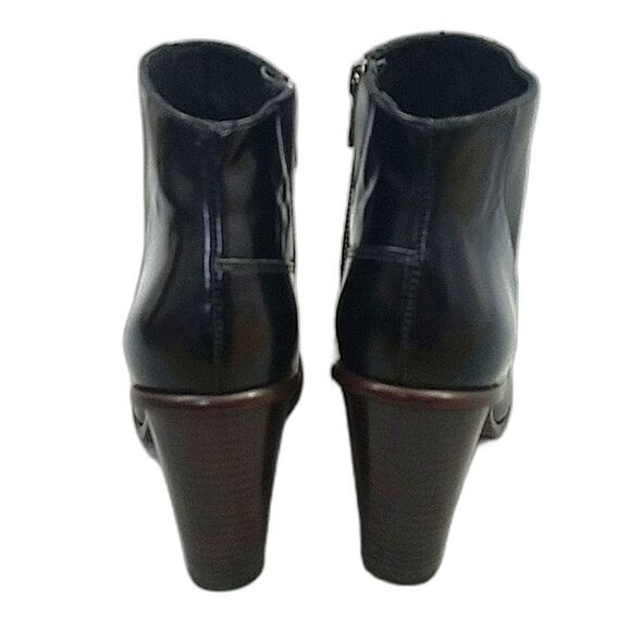Tibi Classic Black Leather 3" Block Heel ankle booties - Women's sz 38.5 - Picture 7 of 10